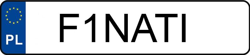 Numer rejestracyjny F1NATI posiada MINI [BMW] Mini 1.6 MR`01 E3 Cooper