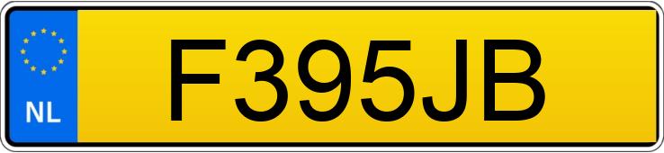 Numer rejestracyjny F395JB posiada TOMOS LUXE Niet geregistreerd