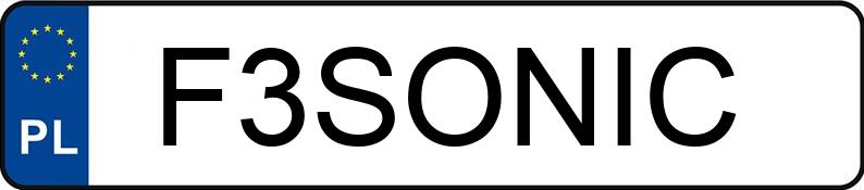 Numer rejestracyjny F3SONIC posiada BMW X5 XDRIVE25D