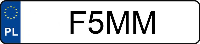 Numer rejestracyjny F5MM posiada CHEVROLET (USA) Equinox MR`18 E6 LT 4WD