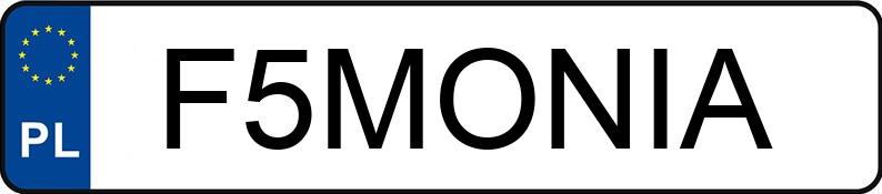 Numer rejestracyjny F5MONIA posiada BMW X5 Diesel MR`14 E6 F15