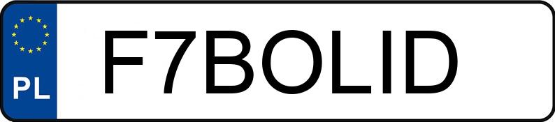 Numer rejestracyjny F7BOLID posiada VOLKSWAGEN GOLF GTI Numer rejestracyjny F7BOLID posiada VOLKSWAGEN GOLF GTI