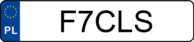 Numer rejestracyjny F7CLS posiada MERCEDES-BENZ CLS 350 CDI 4MATIC