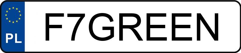 Numer rejestracyjny F7GREEN posiada MAZDA CX-5