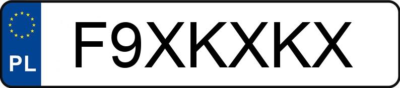 Numer rejestracyjny F9XKXKX posiada BMW 428I XDRIVE