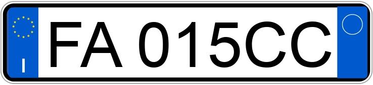 Numer rejestracyjny FA015CC posiada VOLKSWAGEN up!