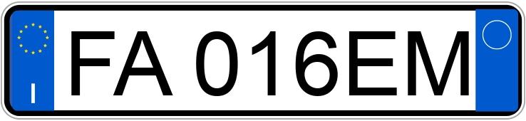 Numer rejestracyjny FA016EM posiada MERCEDES Classe A