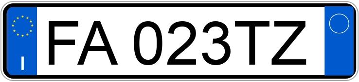 Numer rejestracyjny FA023TZ posiada VOLKSWAGEN Polo 5a serie