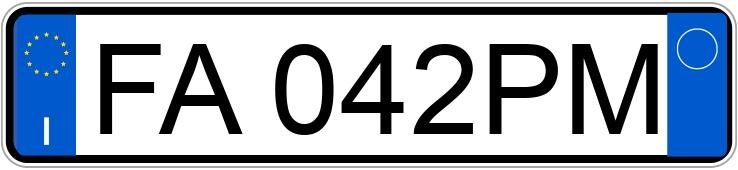 Numer rejestracyjny FA042PM posiada FIAT Punto 4a serie