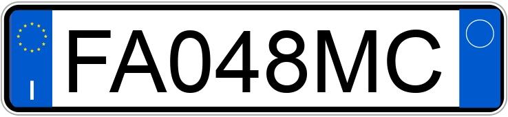 Numer rejestracyjny FA048MC posiada ALFA ROMEO MiTo