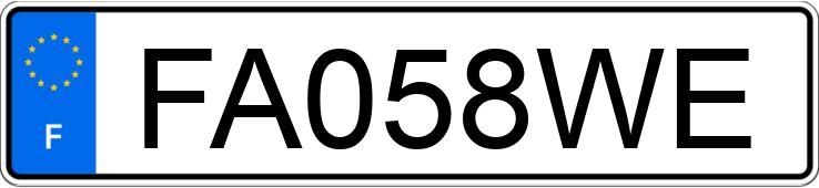 Numer rejestracyjny FA058WE posiada RENAULT ZOE