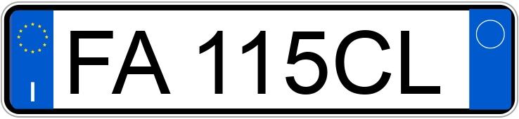 Numer rejestracyjny FA115CL posiada AUDI Q3