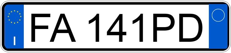 Numer rejestracyjny FA141PD posiada FIAT Panda 3a serie Numer rejestracyjny FA141PD posiada FIAT Panda 3a serie