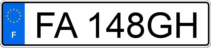 Numer rejestracyjny FA148GH posiada RENAULT R4