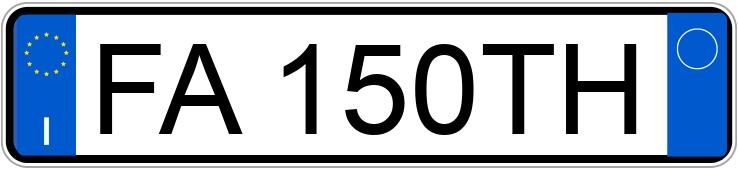 Numer rejestracyjny FA150TH posiada FIAT Punto 4a serie