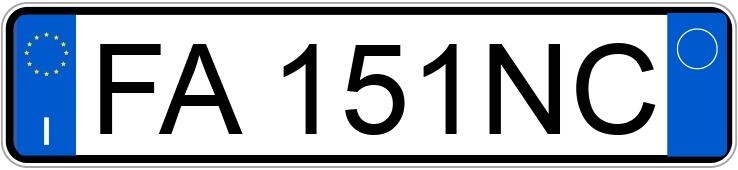 Numer rejestracyjny FA151NC posiada VOLKSWAGEN Golf 7a serie