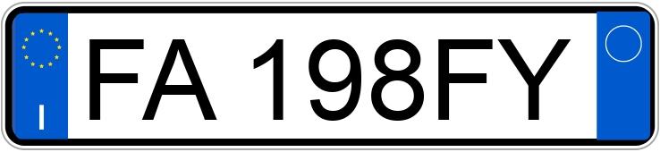Numer rejestracyjny FA198FY posiada FORD Fiesta 6a serie