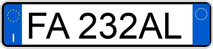 O número de registro FA232AL tem CITROEN C3 2a serie