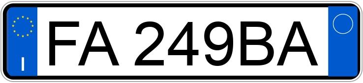 Numer rejestracyjny FA249BA posiada PEUGEOT 208 1o serie