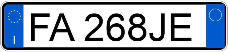 Numer rejestracyjny FA268JE posiada VOLKSWAGEN up!