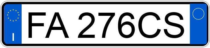 Numer rejestracyjny FA276CS posiada TOYOTA Yaris 3a serie