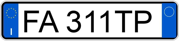 Numer rejestracyjny FA311TP posiada FIAT 500