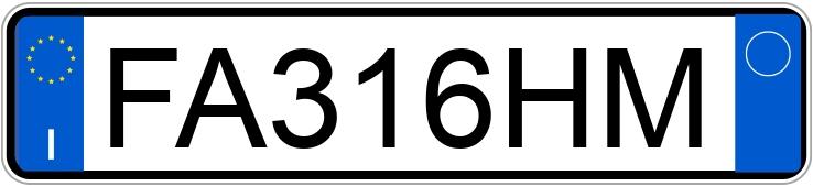 Numer rejestracyjny FA316HM posiada TOYOTA Aygo 2a serie