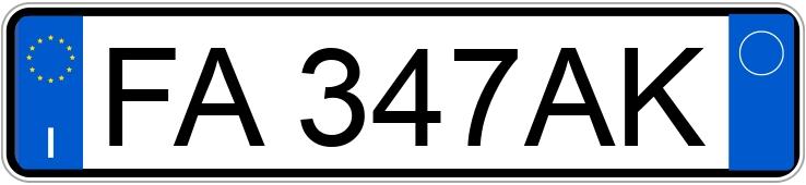 Numer rejestracyjny FA347AK posiada ALFA ROMEO Giulietta Numer rejestracyjny FA347AK posiada ALFA ROMEO Giulietta