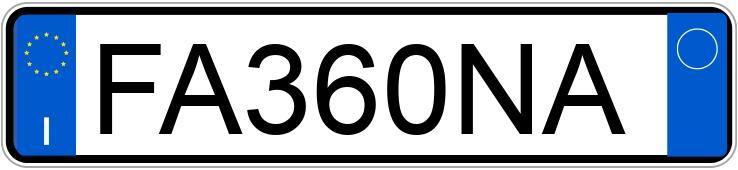 Numer rejestracyjny FA360NA posiada SSANGYONG Korando 3a serie Numer rejestracyjny FA360NA posiada SSANGYONG Korando 3a serie