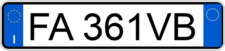 Numer rejestracyjny FA361VB posiada SUZUKI Vitara