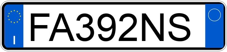 Numer rejestracyjny FA392NS posiada LANCIA Ypsilon 3a serie Numer rejestracyjny FA392NS posiada LANCIA Ypsilon 3a serie