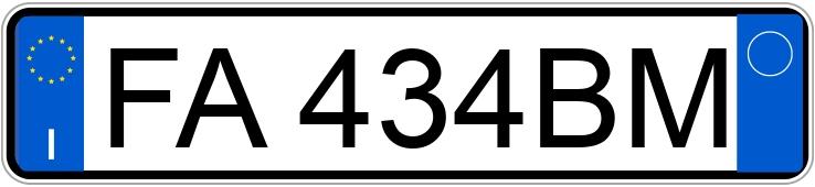 Numer rejestracyjny FA434BM posiada FIAT Panda 3a serie Numer rejestracyjny FA434BM posiada FIAT Panda 3a serie