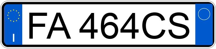 Numer rejestracyjny FA464CS posiada SUBARU XV 1a serie