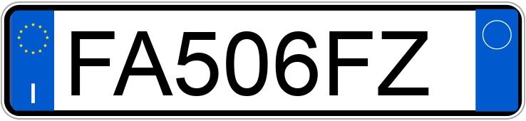 Numer rejestracyjny FA506FZ posiada FIAT 500 Numer rejestracyjny FA506FZ posiada FIAT 500