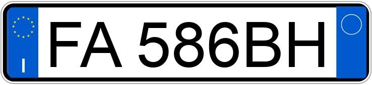 Numer rejestracyjny FA586BH posiada ALFA ROMEO Giulietta