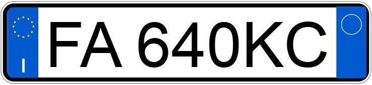 Numer rejestracyjny FA640KC posiada LANCIA Ypsilon 3a serie