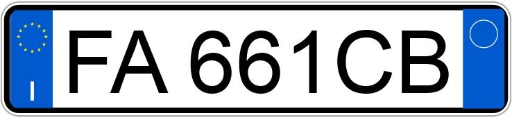Numer rejestracyjny FA661CB posiada FORD Focus 3a serie
