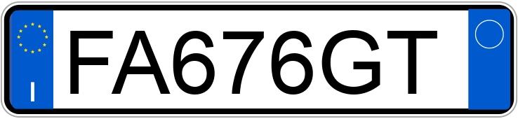 Numer rejestracyjny FA676GT posiada LAND ROVER RR Evoque 1a serie