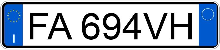 Numer rejestracyjny FA694VH posiada FIAT 500X