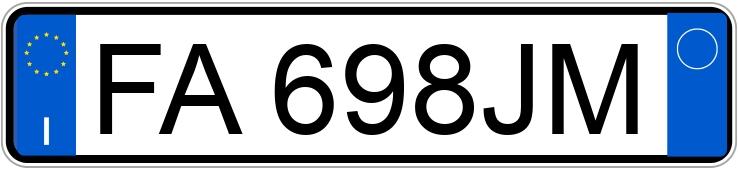 Numer rejestracyjny FA698JM posiada CITROEN C3