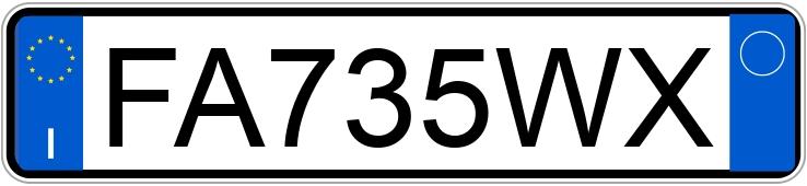 Numer rejestracyjny FA735WX posiada FIAT Panda 3a serie Numer rejestracyjny FA735WX posiada FIAT Panda 3a serie