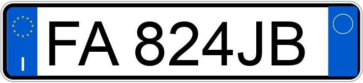 Numer rejestracyjny FA824JB posiada AUDI Q3