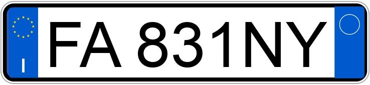 Numer rejestracyjny FA831NY posiada FORD Fiesta 6a serie