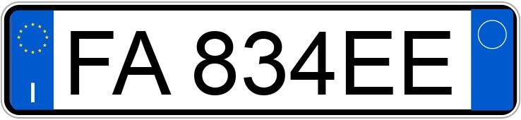 Numer rejestracyjny FA834EE posiada FIAT QUBO