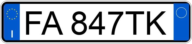 Numer rejestracyjny FA847TK posiada TOYOTA Aygo 2a serie Numer rejestracyjny FA847TK posiada TOYOTA Aygo 2a serie