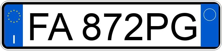 Numer rejestracyjny FA872PG posiada FIAT Punto 4a serie