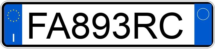 Numer rejestracyjny FA893RC posiada FORD Kuga 2a serie
