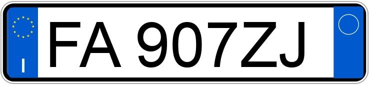 Numer rejestracyjny FA907ZJ posiada JEEP Renegade