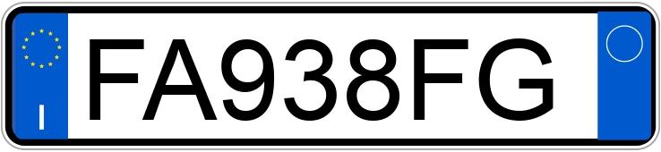 Numer rejestracyjny FA938FG posiada TOYOTA Yaris 3a serie