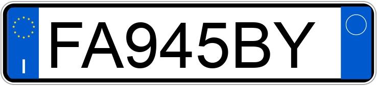 Numer rejestracyjny FA945BY posiada MERCEDES Classe A